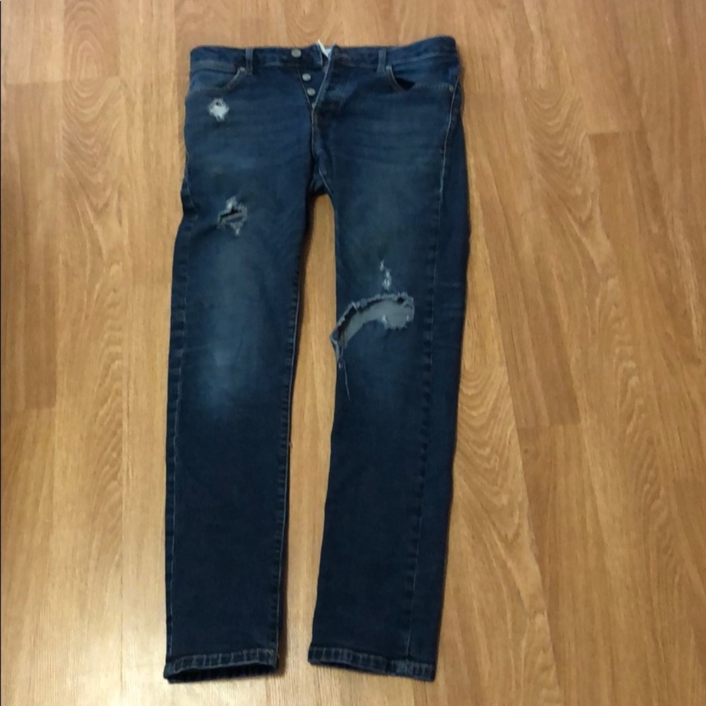 TopMan Blue Jeans. Slim Fit.